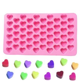 Mini Heart Mould Silicone Ice Cube Tray DIY Chocolate Fondant Mould 3D Pastry Jelly Cookies Baking Cake Decoration Tools 220815