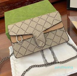 2022 designer chain bags women shoulder bag fashion two letter print cross body handbag 5A high quality lady Purse Classic chain