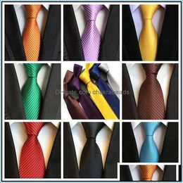 arrow types UK - Neck Ties Fashion Accessories New Men Tie Solid Silk Satin Neckties 8Cm Arrow Type Wedding Businessman Neckwear Have 16Colors Drop Delivery