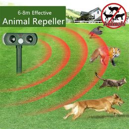 Garden Supplies Solar Ultrasonic Animal Repeller LED Light Sonic Mouse Snake Pet Pest Rodent Repellers for Outdoor Farm Yard Hotel Villa Repellent