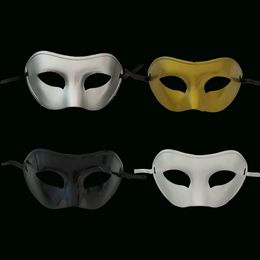 Masquerade Mens Masks Halloween Christmas Masquerade Masks Venetian Dance party Mask Men mask 4 colors DH0952
