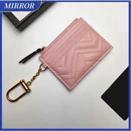 -MIRROR Hot Universal Clutch Bags Business Quilted V Pickup Ladies Men's Coin Purse Credit Cards Bag With Hook Buckle Solid Color ID Card Storage