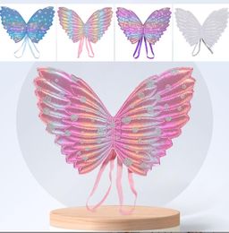 Other Fashion Accessories Cute Girls Costumes Performance Props Gradient Colour Butterfly Princess Angel Wings Fairy Stick Kids Dress Up Play jllygV carshop2006