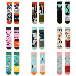 Men's Socks Product Straight Net Red Long Female Cotton Spring Illustration Creative Funny Autumn And Winter SocksMen's