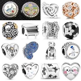 2020 NEW 100% 925 Sterling Silver Fascinating lovely Animal World Charm Fit DIY Women Bracelet Original Fashion Jewellery Gift AA220315