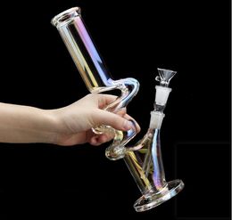 Hookahs coloful glass water bongs downstem perc bubbler dab rigs dabber heady rig recycler bong water pipe