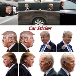 2024 Election Trump Decals Car Stickers Funny Banner Flags Left Right Window Peel Off Waterproof PVC Decal Party Supplies FY3761 sxjul22