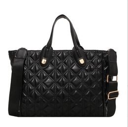 Luxury Bags Women Leather Plaid Big Tote Ladies Green Shoulder Female Shopper Bags Designer High Capacity Handbag