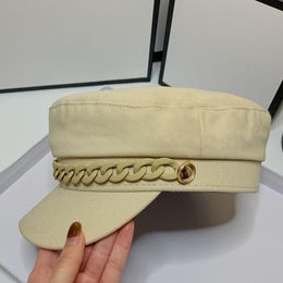 cadet hats for men Canada - Ball Caps HT050 Fashion Women Men Military Hat Sailor Hats Black Ladies Beret Flat Top Captain Cap Travel Cadet Octagonal