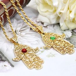 gold arabic necklace Australia - Pendant Necklaces SUNSPICE-MS Gold Color Morocco Long Necklace For Women Arabic Hiphop Jewelry Turkish Ethnic Wedding Palm Bijoux