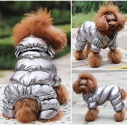 Winter Pet Dog Clothes Super Warm Down Jacket For Small Dogs Waterproof Pets Coat Cotton Hoodies For Chihuahua Puppy Clothing 201028