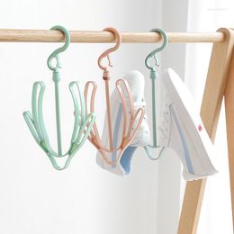 Hangers & Racks Creative Home Supplies Windproof Drying Shoe Rack Hanging Balcony Shoes Hanger Hook