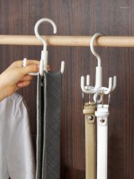 Towel Racks Wardrobe Multi-purpose Hook Household Rotating Silk Scarf Tie Storage Rack Multifunctional Plastic Belt Drying