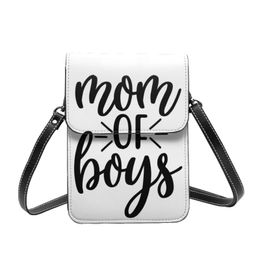 Evening Bags Mom Of Boys Shoulder Bag Family Aesthetic Leather Work Mobile Phone Female Bulk BagsEvening