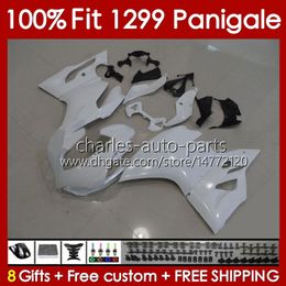 OEM Bodywork For DUCATI Panigale 959 1299 S R 959R 1299R white all stock 1299S 15 16 17 18 Body 140No.56 Frame 959S 2015 2016 2017 2018 959-1299 15-18 Injection mold Fairing