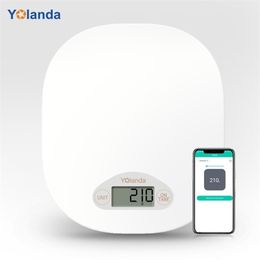 Yolanda CK10B Smart Kitchen Scale Bluetooth Food Weight Scale Diet Tracking Food Weighing Nutrition Analyzing for Baking Cooking 201211