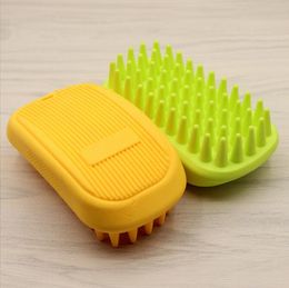 Cats Silicone Shampoo Brush for Long Short Hair Medium Large Dogs Anti-Skid Rubber Dog Cat Pets Mouse Grooming Shower Bath Brush Massage Comb