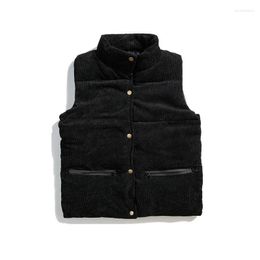 Men's Vests Winter Jackets Coat Vest Streetwear Thicken Warm Male Corduroy Sleeveless Cotton Woman 3XL Phin22