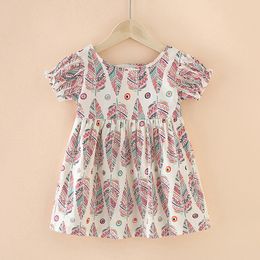 Girl's Dresses Bohemian Style Baby Girls Princess Spring Autumn Cotton Toddler Infant Casual Mini Dress Party Beach Cute Kids