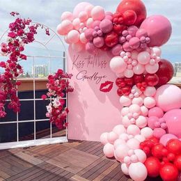 bride to be balloons decoration Australia - 158Pcs Valentines Day Balloons Garland Arch Bachelor Bride To Be Bridal Party Supplies Engagement Anniversary Wedding Decoration Y220610