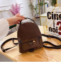 High quality luxury Backpack Bag PU Leather Womens Backpacks Designer Bags Fashion Casual Women mini Back pack Style Shopping Crossbody