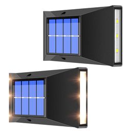 LED Solar Outdoor Wall Lamp Waterproof for Balcony Fence Path Lamp Garden Decoration Street