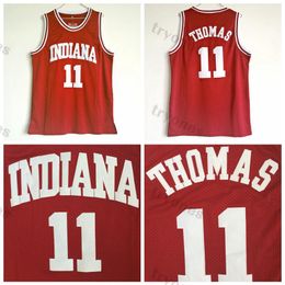 indiana hoosiers jersey UK - Mens Indiana Hoosiers College Basketball Jerseys University #11 Isiah Thomas Shirts Stitched Jersey S-XXL255b