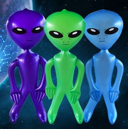 170cm Giant Alien Model Green Purple Blue Gray Pink ET Kids Adult Inflatable Toy Halloween Cosplay Brithday Party Supply Blow Up