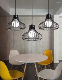 Pendant Lamps Black Retro Industrial Iron 3 Heads Lights E27 LED Can Design Own For Kitchen Living Room Bedroom Aisle RestaurantPendantPenda