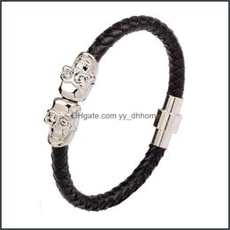 Charm Bracelets Magnetic Clasp Bracelet Bangle Men Skl Yydhhome Drop Delivery 2021 Jewelry Yydhhome Dhij7
