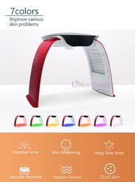 Newest Facial LED Therapy Machine Face Mask light with 7 Colours Photon dynamic Beauty Equipment Facial spa Skin Rejuvenation Anti-Wrinkle Acne Removal