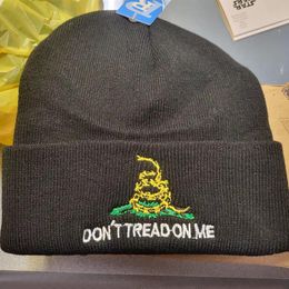 Dont Tread On Me Knitted Hat Home Textile Men and Women Cold Warm Caps