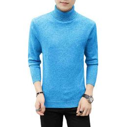 Fashion Men Shirt Sweaters Solid Colour Casual Slim Long Sleeve Turtleneck Warm Tight Shirt Male for Men Clothes Inner Wear L220730