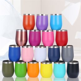 Custom Egg Mug Travel Tumbler Beer Mugs Double Layer Stainless Steel Insulated Drink Bottle Thermal Coffee Cup 220706