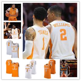 Mit88 College Custom Tennessee Volunteers Stitched College Basketball Jersey 24 Justin Powell 3 Quentin Diboundje 33 Uros Plavsic 25 Santiago Vescovi