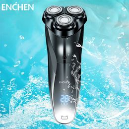 ENCHEN Blackstone 3 Electric Shaver For Men Full Body Washable Rechargeable Beard Trimmer Shaving Machine Electric Razor 220624