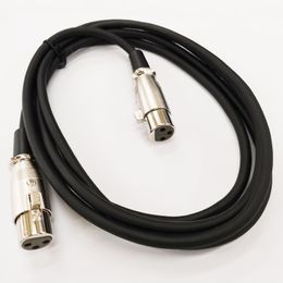 Audio Cables Dual Microphone XLR 3Pin Female Plug Guitar Mixer Connector Cable About 2M/10PCS
