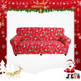 -Cubierta de silla Christma Sofa Cover elástica para la sala de estar en la sala de estar LLAVE LLAVE LLAWEEN Decoración de Halloween