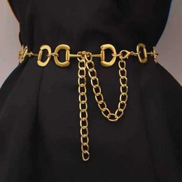 Classic luxury Top Quality Luxury Brand D Metal Chain Belt For Women Matching Dresses Decoration Sweater Coat Ladies band Waist Accessories Designer TopSelling