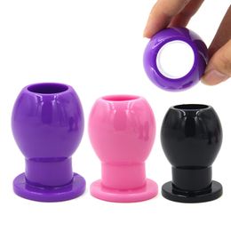 Enema Anal Dilator Hollow Plug Douche Extender sexy Toys For Gay Butt Peep Vagina and Aual Erotic Intimate Goods