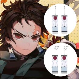 Dangle & Chandelier Japanese Anime Acrylic Earrings Demon Killer Kimetsu No Yaiba Blade Of Ghost Gifts For Women Cosplay Jewellery