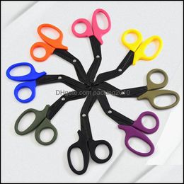 Scissors Hand Tools Home Garden Tactical Rescue Scissor Trauma Gauze Emergency First Aid Shears Outdoor Paramedic Bandage Dh9475 Drop Deli