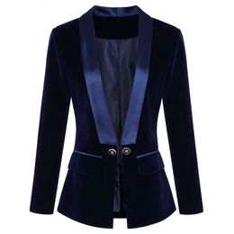 T060 Womens Suits & Blazers Tide Brand High-Quality Retro Fashion designer Suit Jacket Slim Plus Size Women's Clothing