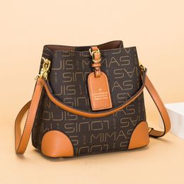 Rosa Sugao Damen Schulter-Crossbody-Tragetaschen Handtasche Designer schöne Mode hochwertige große Kapazität PU-Leder Geldbörse Einkaufstasche Eimertasche 6 Farben HBP