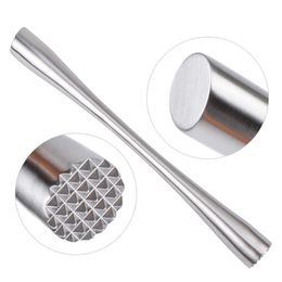 Bar Tools Stainless Steel Cocktail Muddler for Mojito Drinks Home Bar Bartender Crushed Ice Kitchen Masher Tool KDJK2204