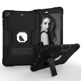 Military Heavy Duty Rugged Armour Case For iPad Mini 1/2/3 7.9 inch Impact Shockproof Silicone Plastic Kickstand Tablet Cover