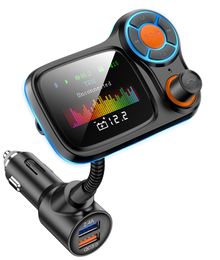 T831 double usb QC 3.0 fast charging wireless hansfree 5.0 Car MP3 Player FM Transmitter Receiver Smart Car Charger Kit