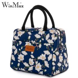 Winmax 1-2 Person Insulation Thermal Lunch Bag Large Waterproof Office Food Fruit Organiser School Lunch Box Family Cooler Bag 201015