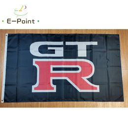 Japan Black GTR Car Flag 3*5ft (90cm*150cm) Polyester flags Banner decoration flying home & garden Festive gifts