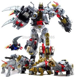 G1 BPF Transformation Dinoking Volcanicus Grimlock Slag Sludge Snarl Swoop slash Dinobots 5IN1 Action Figure Robot Toys T200106231h